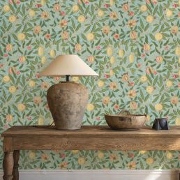 Fruit Wallpaper Slate/Thyme