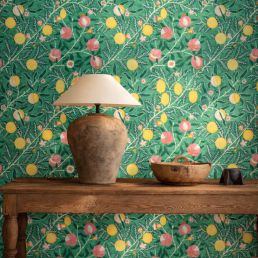 Fruit Wallpaper Tangled Green