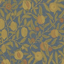 Fruit Weave Fabric Blue/Thyme