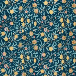 Fruit Velvet Fabric Indigo/Slate