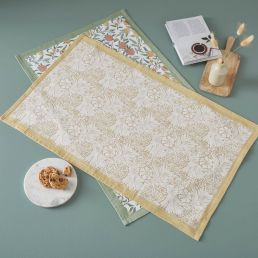 Fruits & Marigold Set of 2 Tea Towels, Multi Multi