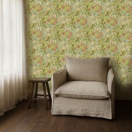 Golden Lily Wallpaper Pale Biscuit