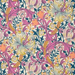 Golden Lily Wallpaper Pink Fizz