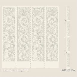 Grape & Pomegranate Wallpaper Parchment