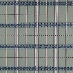 Hanover Check Fabric Teal/Indigo