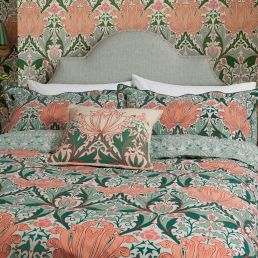 Helena Bedding Set, Peach/Teal Peach/Teal