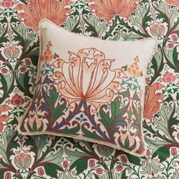 Helena Cushion, Peach/Teal Peach/Teal