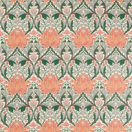 Helena Fabric Peach/Teal
