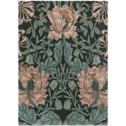 Honeysuckle & Tulip rug Teal 48655-MOH0136-01 Teal