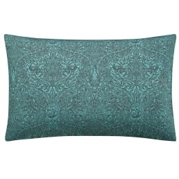Honeysuckle & Tulip Standard Pillowcase Pair, Mulberry & Teal Mulberry & Teal