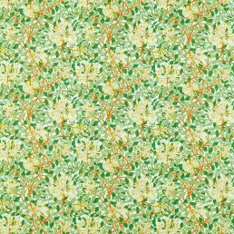 Honeysuckle Fabric Sky/Burnt Orange