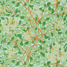 Honeysuckle Wallpaper Sky/Burnt Orange