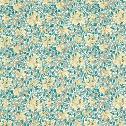 Honeysuckle Outdoor Fabric Teal/Soft Lemon