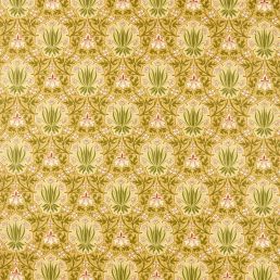 Iris & Rose Fabric Gold