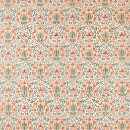 Iris & Rose Fabric Indigo/Crimson
