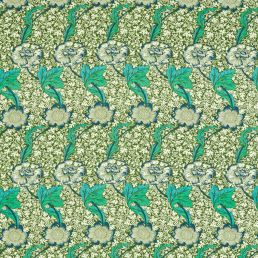 Kennet Fabric Olive/Turquoise