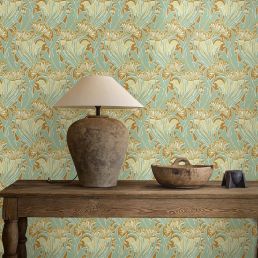 Laceflower Wallpaper Tobacco/Pistachio