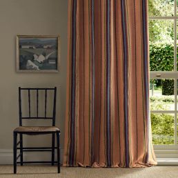 Lechlade Stripe Fabric Mulberry/Apricot