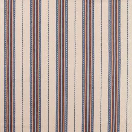 Lechlade Stripe Fabric Woad/Linen