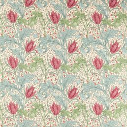 Lent Lily Fabric Plum/Bayleaf