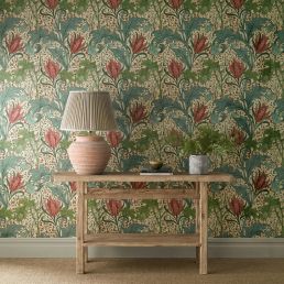Lent Lily Wallpaper Plum/Bayleaf