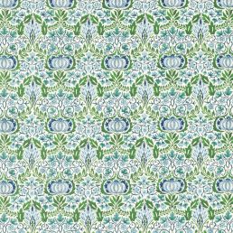 Little Chintz Fabric Nettle/Woad