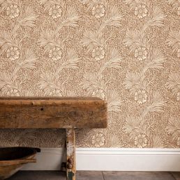Marigold Wallpaper Chocolate/Cream