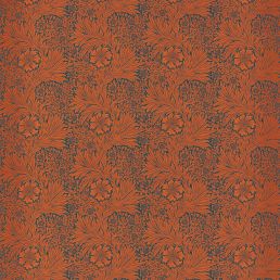 Marigold Fabric Navy/Burnt Orange