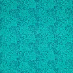 Marigold Fabric Navy/Turquoise
