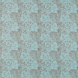 Marigold Fabric Sky/Chocolate