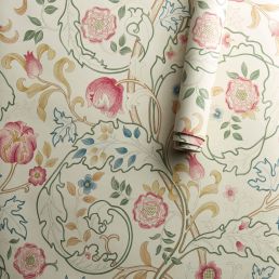 Mary Isobel Wallpaper Pink/Ivory