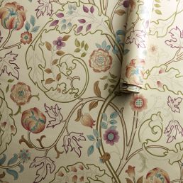 Mary Isobel Wallpaper Rose/Artichoke