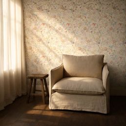 Mary Isobel Wallpaper Rose/Artichoke