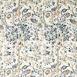 Melsetter Wide Width Fabric Indigo/Sage