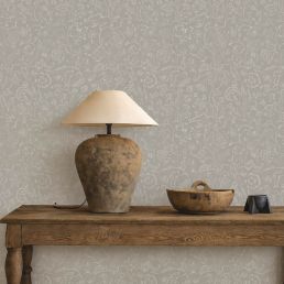 Middlemore Wallpaper Linen Chalk
