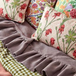 Monkshood Fabric Rhubarb
