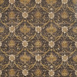 Montreal Fabric Charcoal/Mustard
