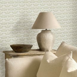 Morris Bellflowers Wallpaper Manilla/Olive