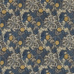 Morris Seaweed Fabric Ink/Woad