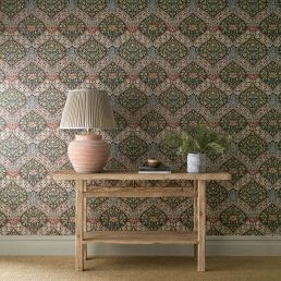 Norbury Wallpaper Brick/Teal