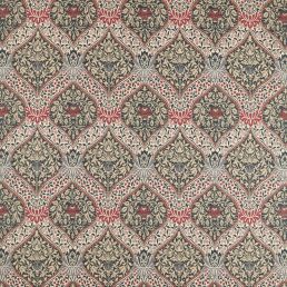 Norbury Weave Fabric Slate/Plum