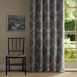 Norbury Weave Fabric Slate/Plum