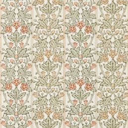Oak & Blossom Wallpaper Chestnut/Primrose