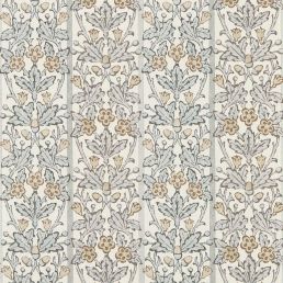 Oak & Blossom Wallpaper Mineral Blue/Linen