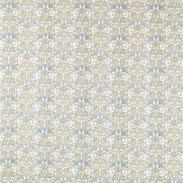 Oak & Blossom Fabric Thyme/Woad