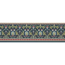 Ornamental Frieze Wallpaper Indigo/Thyme