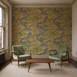 Papyrus River Wallpaper Tapestry