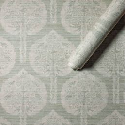 Peace Birds Wallpaper Seafoam