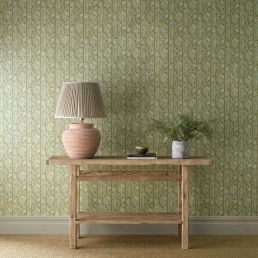 Peony Trellis Wallpaper Sage