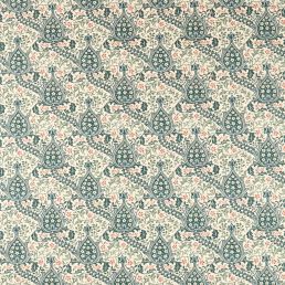 Persian Tulip Fabric Teal